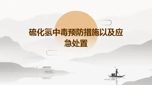硫化氢中毒预防措施以及应急处置2024新版