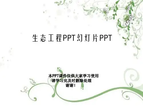 生态工程PPT幻灯片PPT