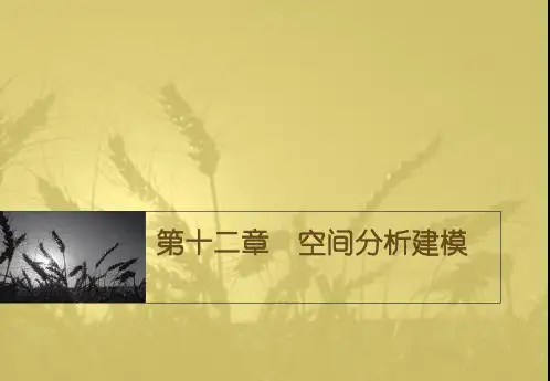 空间分析建模