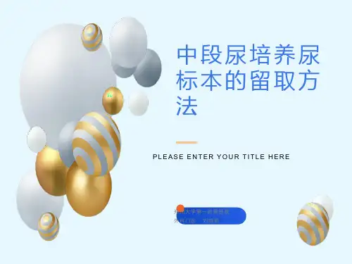 中段尿培养尿标本的培养方法