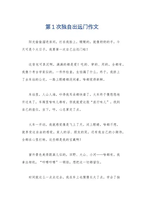 第1次独自出远门作文