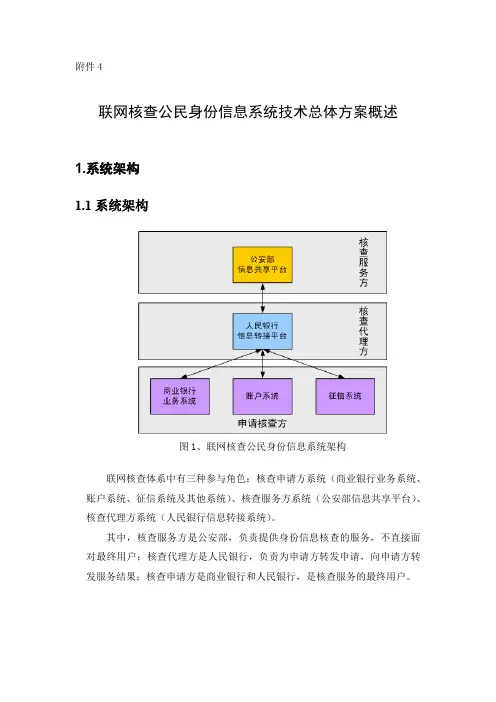 联网核查系统说明