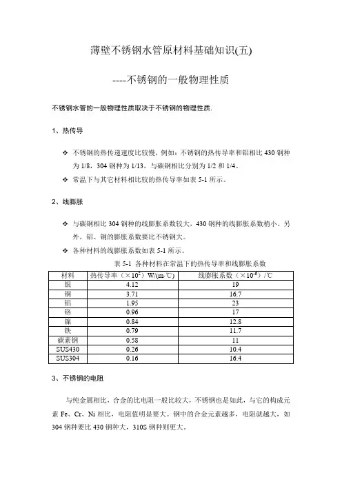 6、冷加工诱变马氏体转变点Md(3050)-不锈钢水管