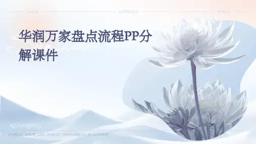 华润万家盘点流程PP分解课件