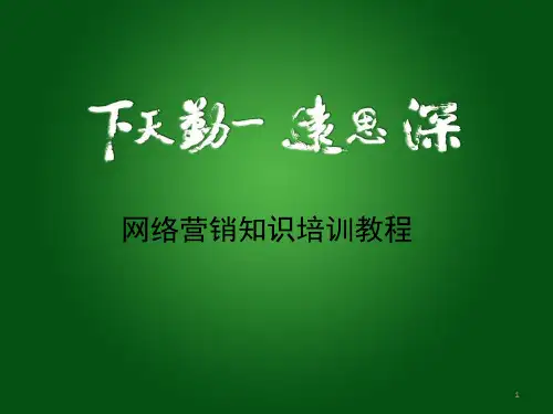 网络营销知识培训教程