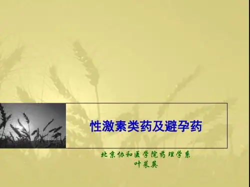 性激素类药及避孕药T课件