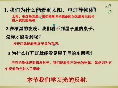 初中物理人教版光的反射PPT完美版1