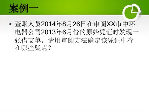 审计典型案例PPT课件