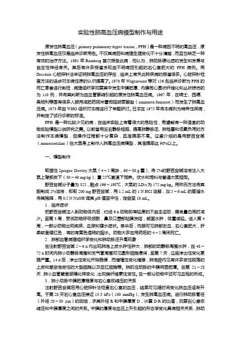实验性高血压病病理生理与动物模型