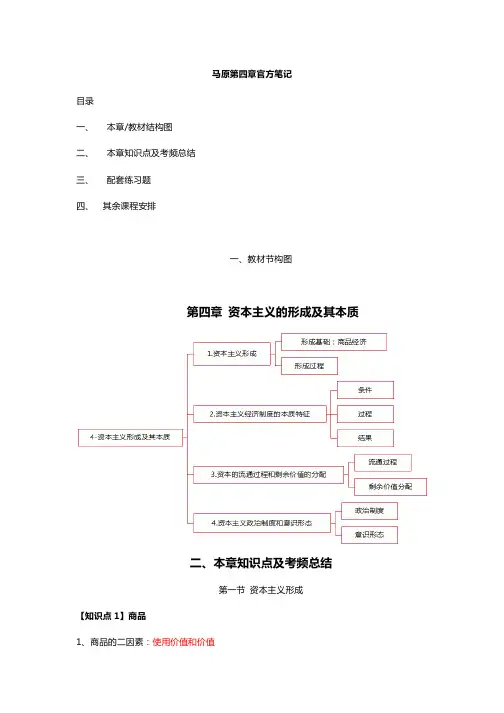 马克思主义基本原理概论 第四章 笔记