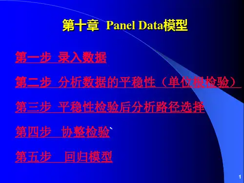 EVIEWS面板数据分析操作教程之PanelData模型