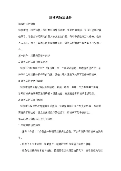 结核病防治课件