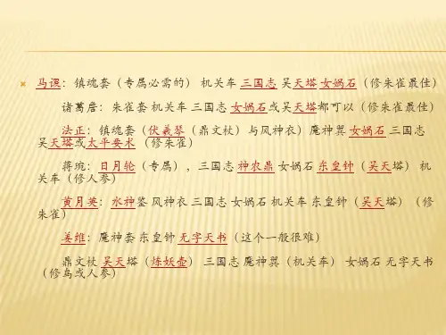 守卫剑阁  英雄秘籍