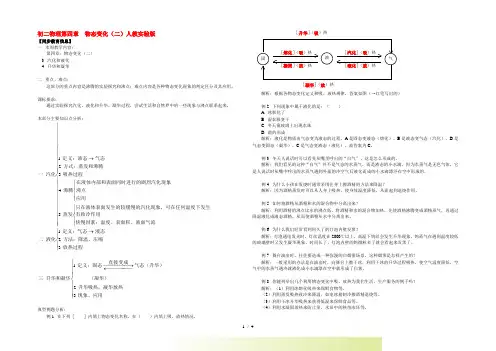 八年级物理第四章 物态变化(二)人教实验版知识精讲