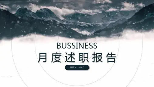 大气总结汇报PPT模板