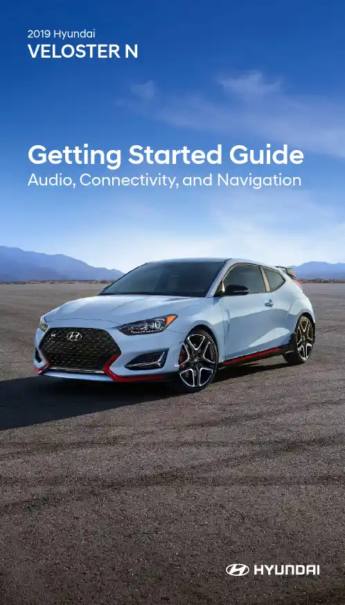 2019年Hyundai VELOSTER N用户指南说明书