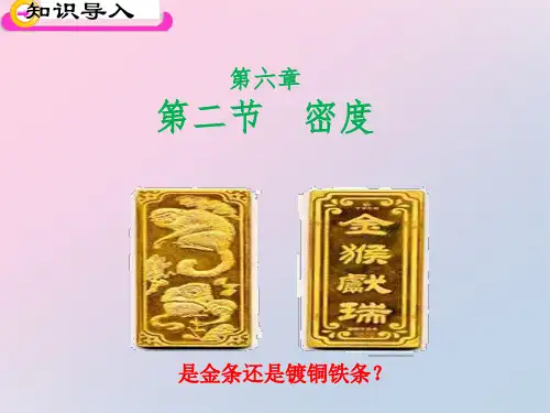 人教版八年级上册物理第六章第2节 密度课件精品课件