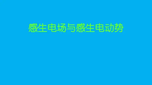 2022-2023学年高二物理竞赛课件：感生电场与感生电动势