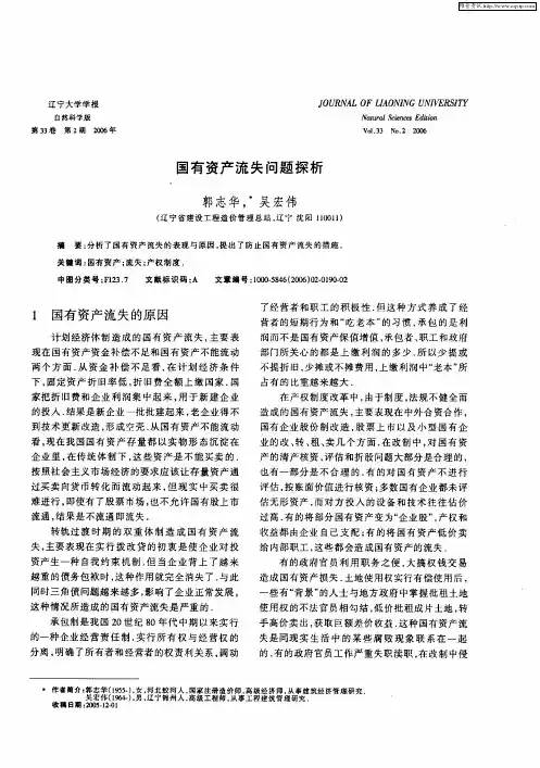 国有资产流失问题探析