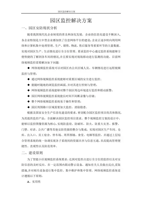 园区监控解决方案
