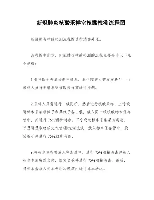 新冠肺炎核酸采样室核酸检测流程图
