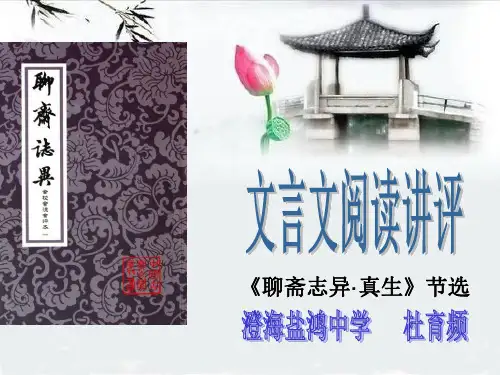 文言文阅读讲评PPT-(2)公开课课件