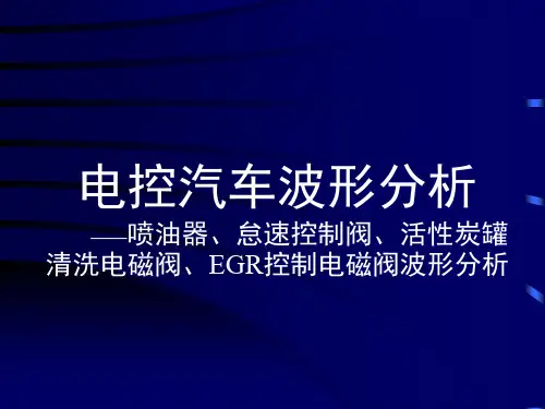 电控汽车波形分析——喷油器波形分析