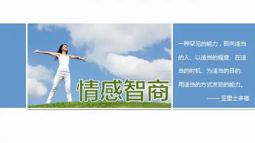 精美实用简约情感情绪管理PPT模板课件