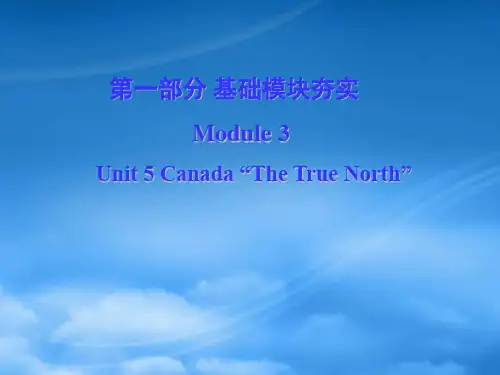 高考英语第一轮复习 第一部分课文 Module 3 Unit 5 Canada “The True 