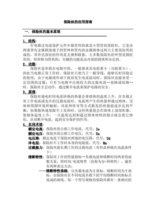 各类保险管选择与检测应用指南