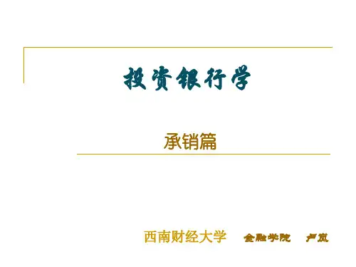 11 投资银行学——2