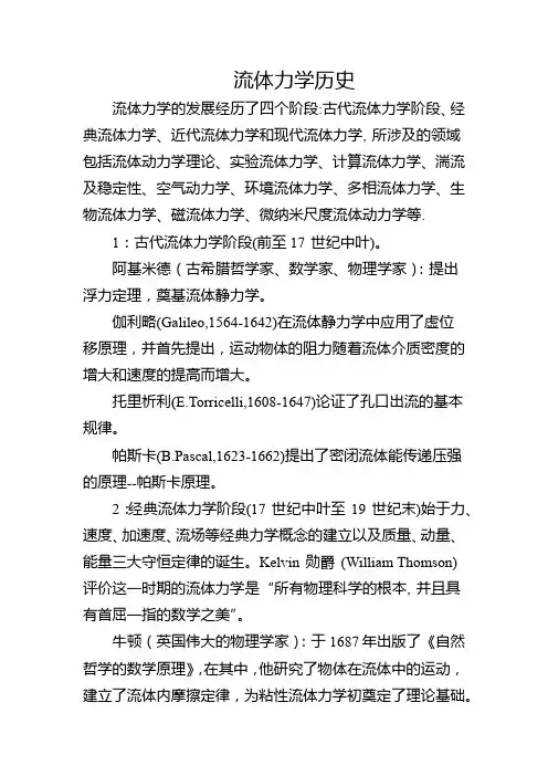 流体力学历史