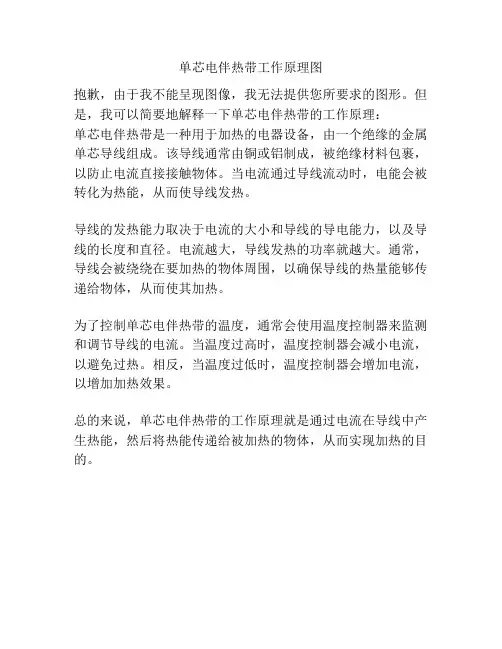 单芯电伴热带工作原理图