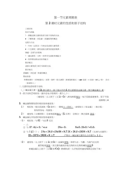 11元素周期表教案8(人教版必修2).docx