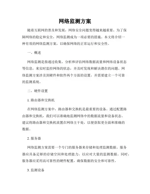 网络监测方案