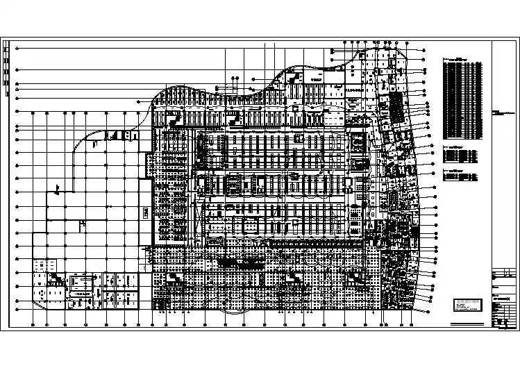 国内某大型超市照明系统设计施工cad图纸，共三张