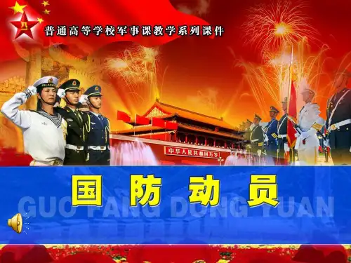 国防动员精品PPT课件