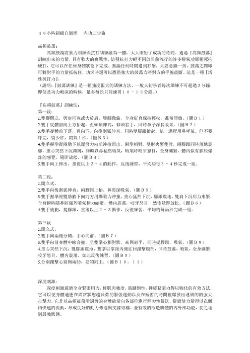 48小时超级自卫术----内功三步曲