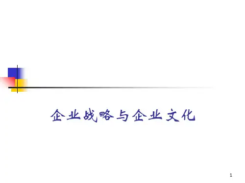 企业战略与企业文化共20页PPT资料