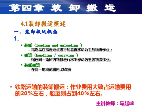 第四章 装卸搬运