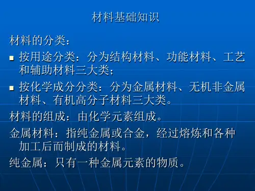 材料基础知识