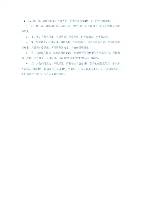 国际象棋规则