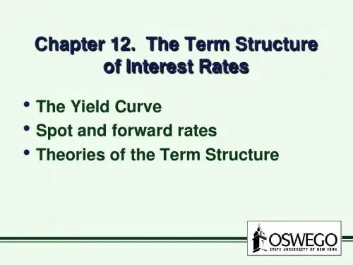 Chapter 12 The Term Structure of Interest Rates