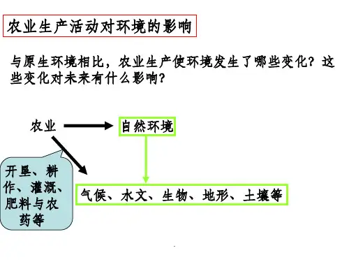 农业生产活动对环境的影响ppt课件