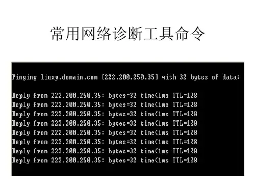第2章2常用网络诊断工具命令