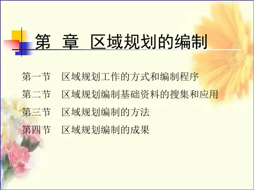 区域规划的编制方法(全)
