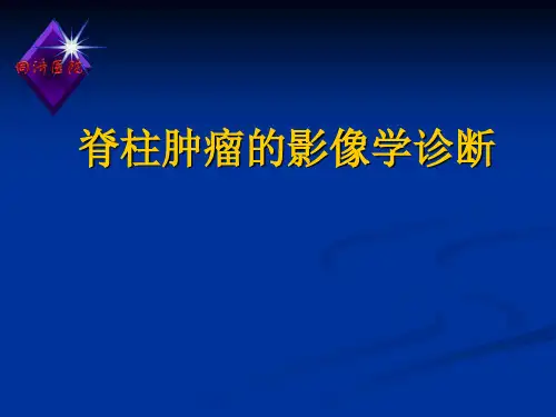 脊柱肿瘤的影像学诊断-精品医学课件 