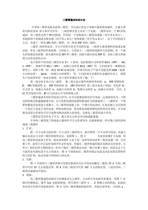 三极管基本知识大全