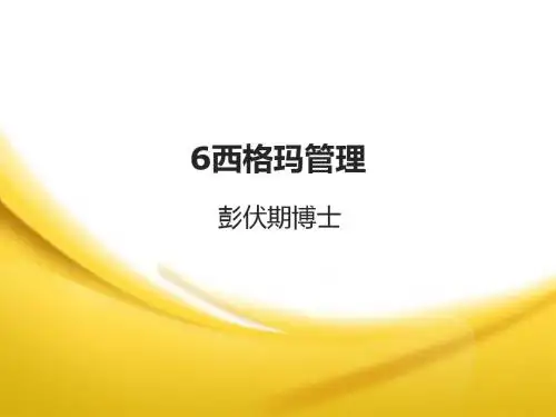6西格玛管理