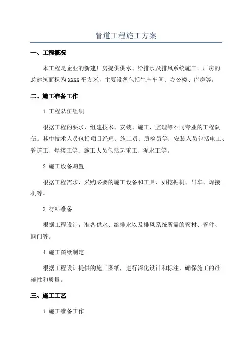 管道工程施工方案